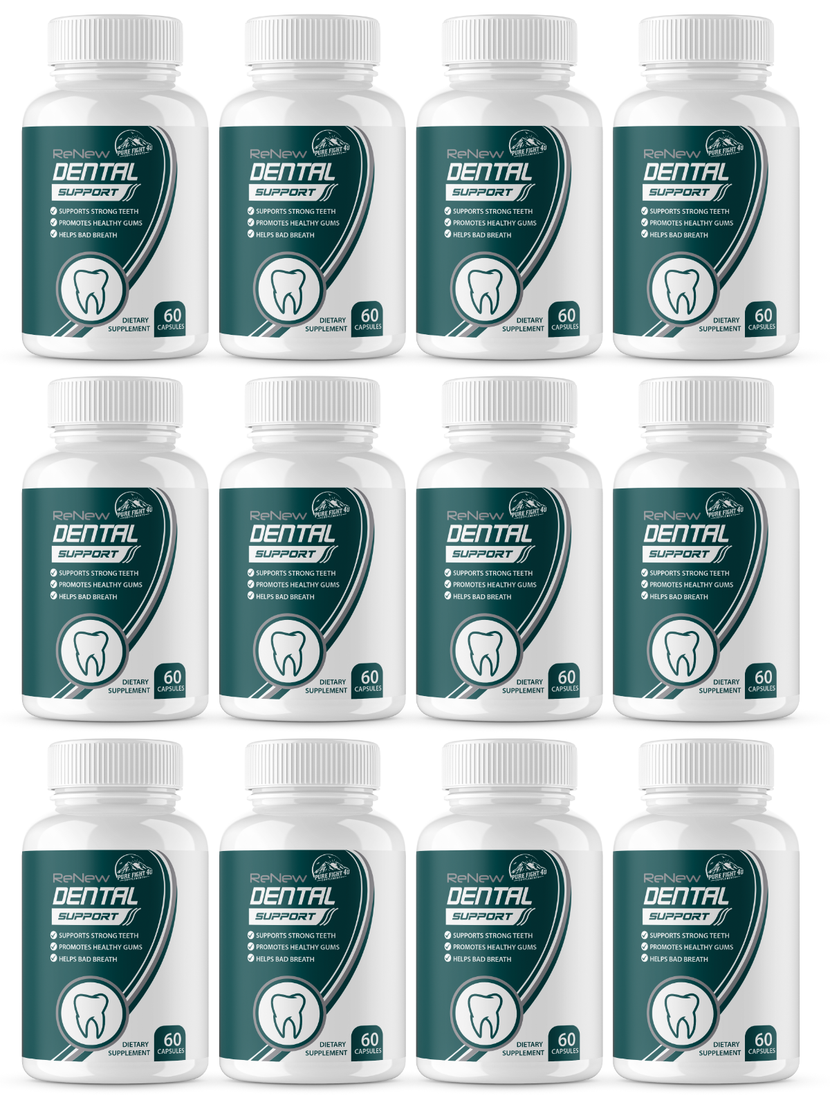 Renew Dental Support Dietary Supplement - 12 Bottles 720 Capsules