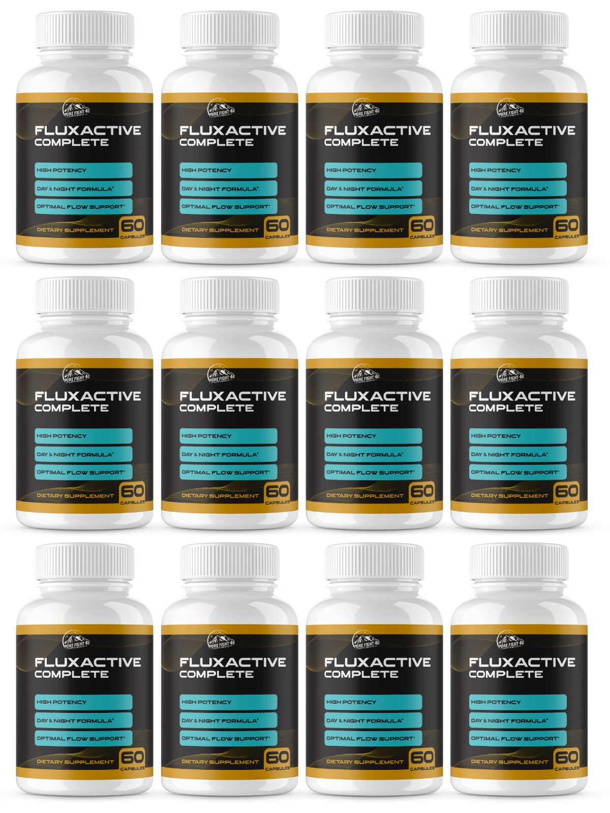 Fluxactive Complete Dietary Supplement 12 Bottles 720 Capsules