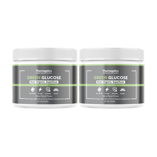 Green Glucose Supplement Powder - Dietary Supplement 28 Servings 2 Bottles