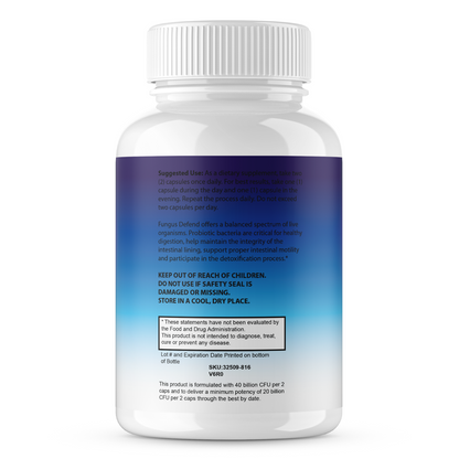 Fungus Defend Proprietary Nail Health Support Formula 60 Capsules