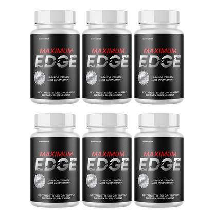 Maximum Edge Superior Strength 6 Bottles 360 Tablets