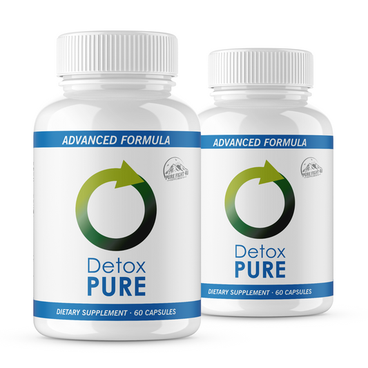 Detox Pure Advanced Formula Dietary Supplement - 2 Bottles 120 Capsules