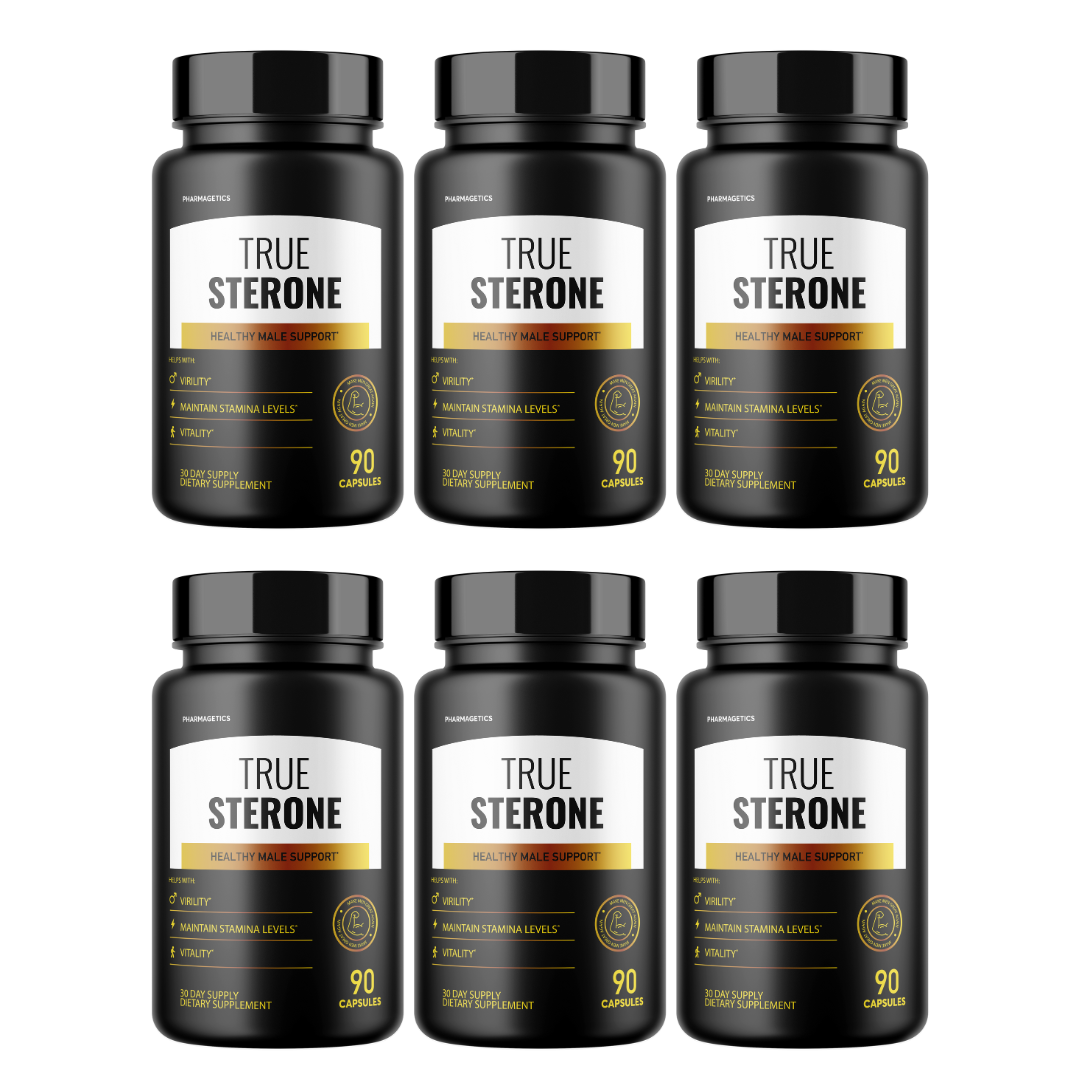 True Sterone Healthy Male Support 6 Bottles 540 Capsules