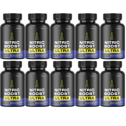 Nitric Boost Ultra For Men ED Organic Charge Supplement - 10 Bottles