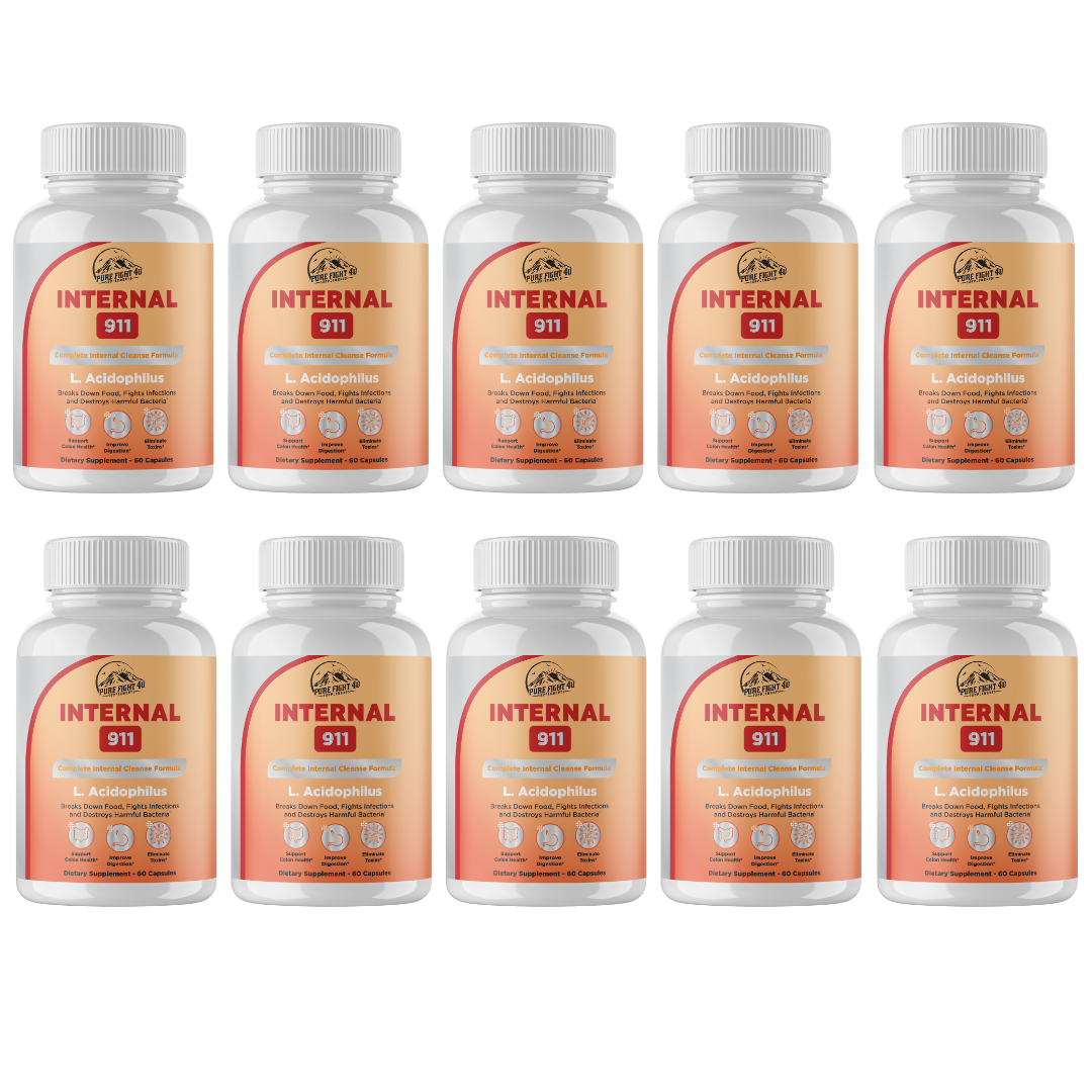 Internal 911 Complete Internal Cleanse Formula 10 Bottle 600 Capsules