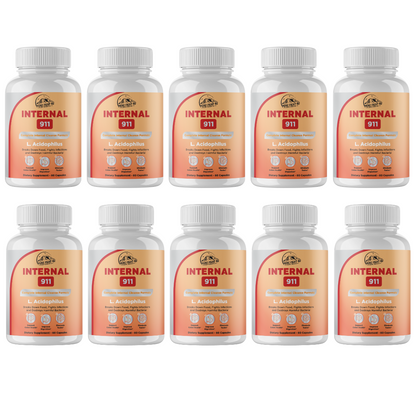 Internal 911 Complete Internal Cleanse Formula 10 Bottle 600 Capsules