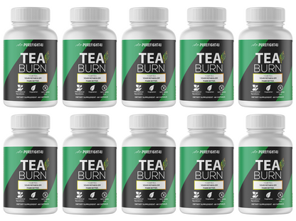 Tea Burn Dietary Supplement 10 Bottles 600 Capsules