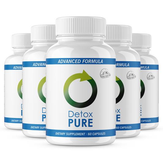 Detox Pure Advanced Formula Dietary Supplement - 5 Bottles 300 Capsules