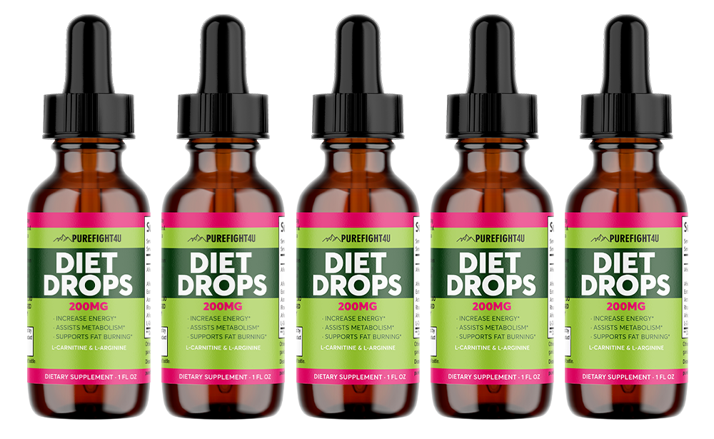 Diet Drops 200 MG Dietary Supplement  1 FL. OZ 5 Bottles