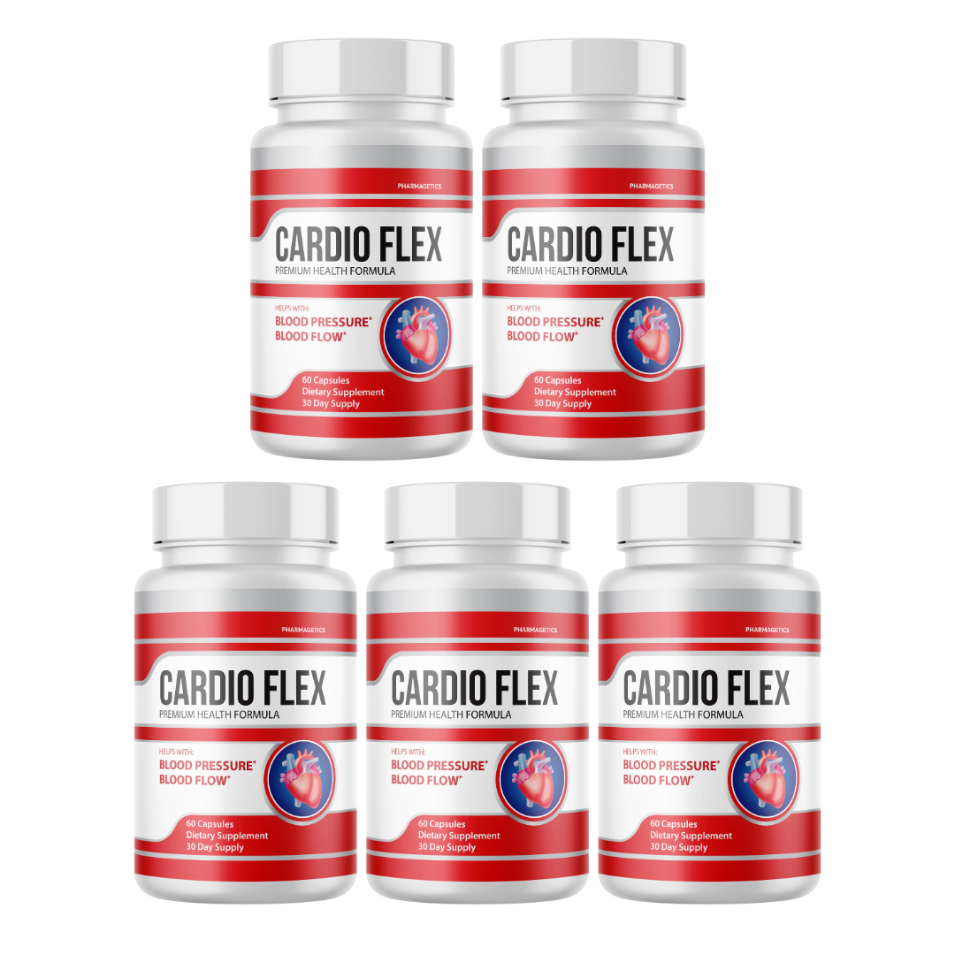 Cardio Flex Premium Health Formula 5 Bottles 300 Capsules