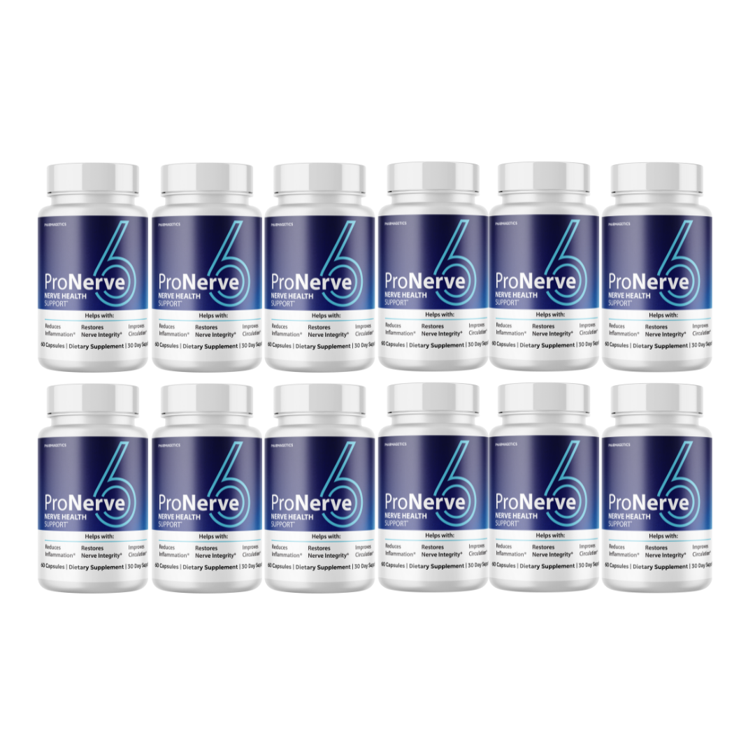 Pro Nerve 6 - Nerve Health  Support 12 Bottles 720 Capsules