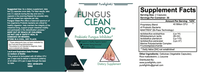 FUNGUS CLEAN PRO Toenail Care - 10 Bottles 600 Vegetarian Capsules