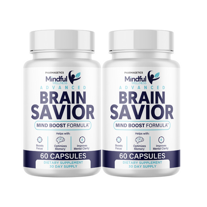 Mindful Wellness Brain Savior -Mind Boost Formula Capsules 2 Bottles  120 Caps