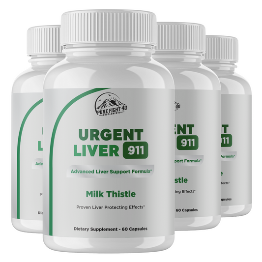 Urgent Liver 911 Advanced Liver Support Formula 4 Bottles 240 Capsules