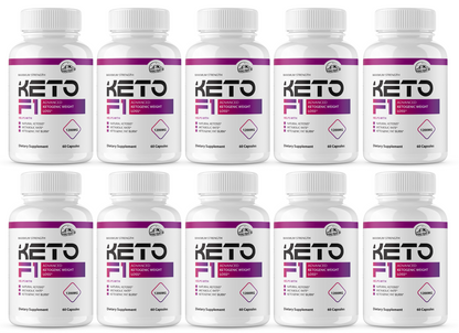 Keto F1 Pills Advanced Ketogenic Weight Loss - 10 Bottles 600 Capsules