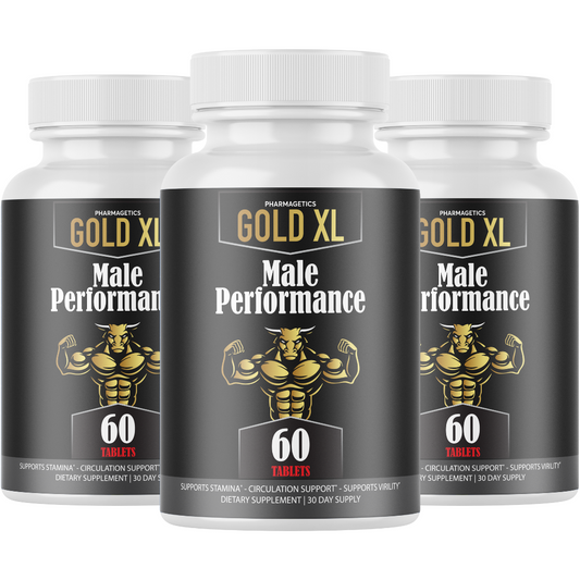 Gold XL for Men, GoldXL Enhancement Pills for Advanced Performance-3 Bottles