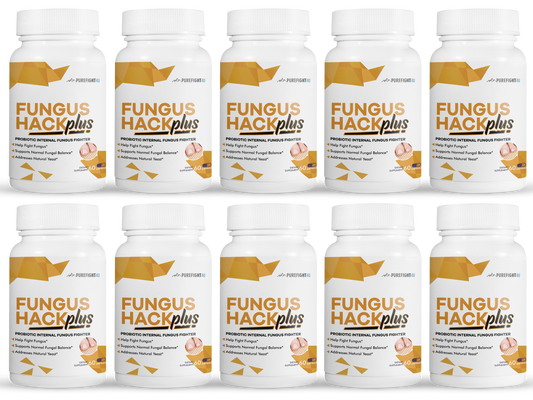 Fungus Hack Plus Probiotic Internal Fungus Fighter- 10 Bottles - 600 capsules