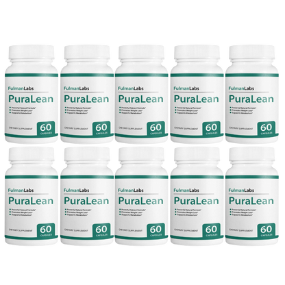 Official PuraLean Pills, Advanced Formula 10 Bottles 600 Capsules