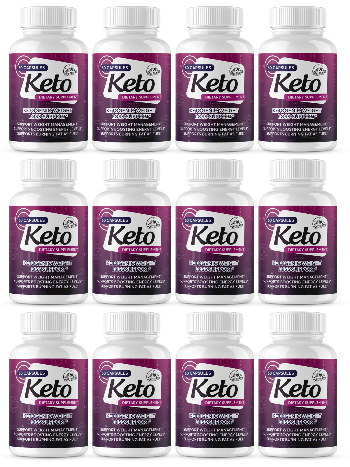 Keto Ketogenic Weight Loss Support 12 Bottles 720 Capsules