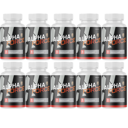 Alpha Force Dietary Supplement For Men ED, AlphaForce Capsules - 10 Bottles