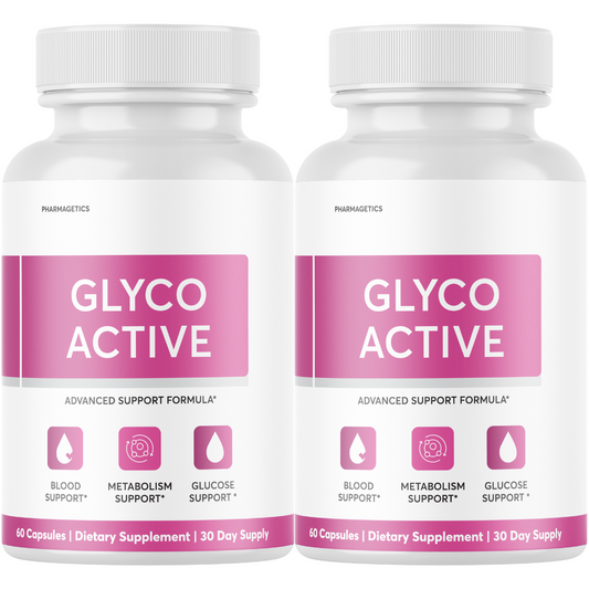 Glyco Active Advanced Blood Aid for Healthy Blood Sugar Levels - 2 Bottles