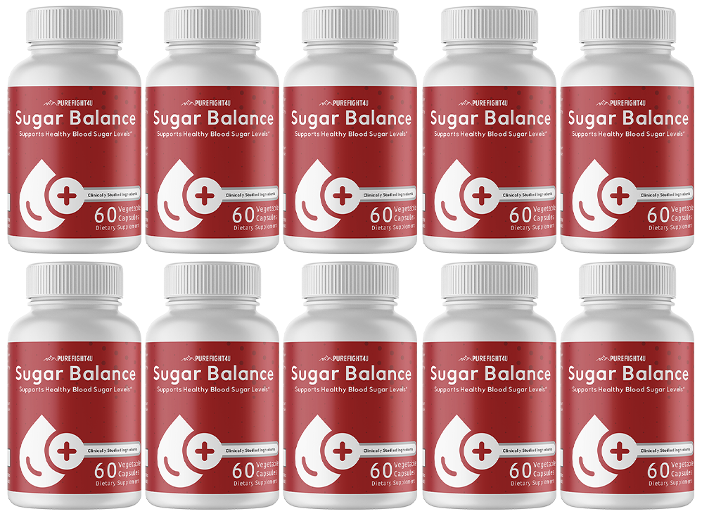 Sugar Balance Supports Healthy Blood Sugar Levels 10 Bottles 600 Veg Caps