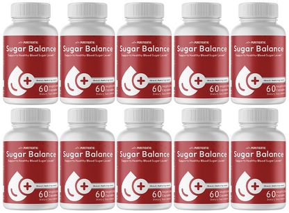 Sugar Balance Supports Healthy Blood Sugar Levels 10 Bottles 600 Veg Caps