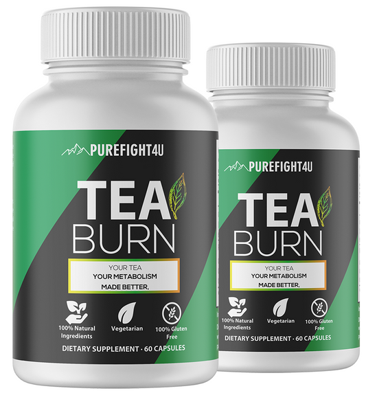 Tea Burn Dietary Supplement 2 Bottles 120 Capsules