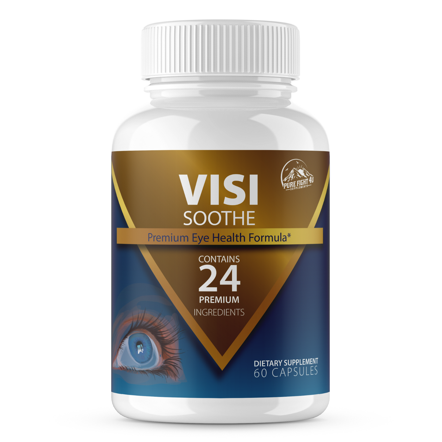 Visi Soothe Premium Eye Health Formula - 12 Bottles 720 Capsules