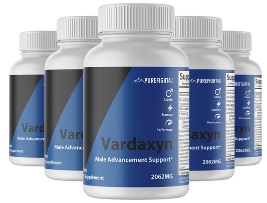 Vardaxyn Pills Male Advancement Support - 5 Bottles 300 Capsules