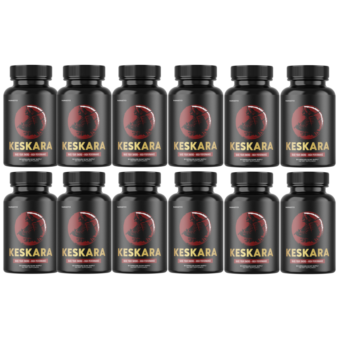 Keskara Male Health Pills to Boost Vitality and Overall Performance - 12 Bottles