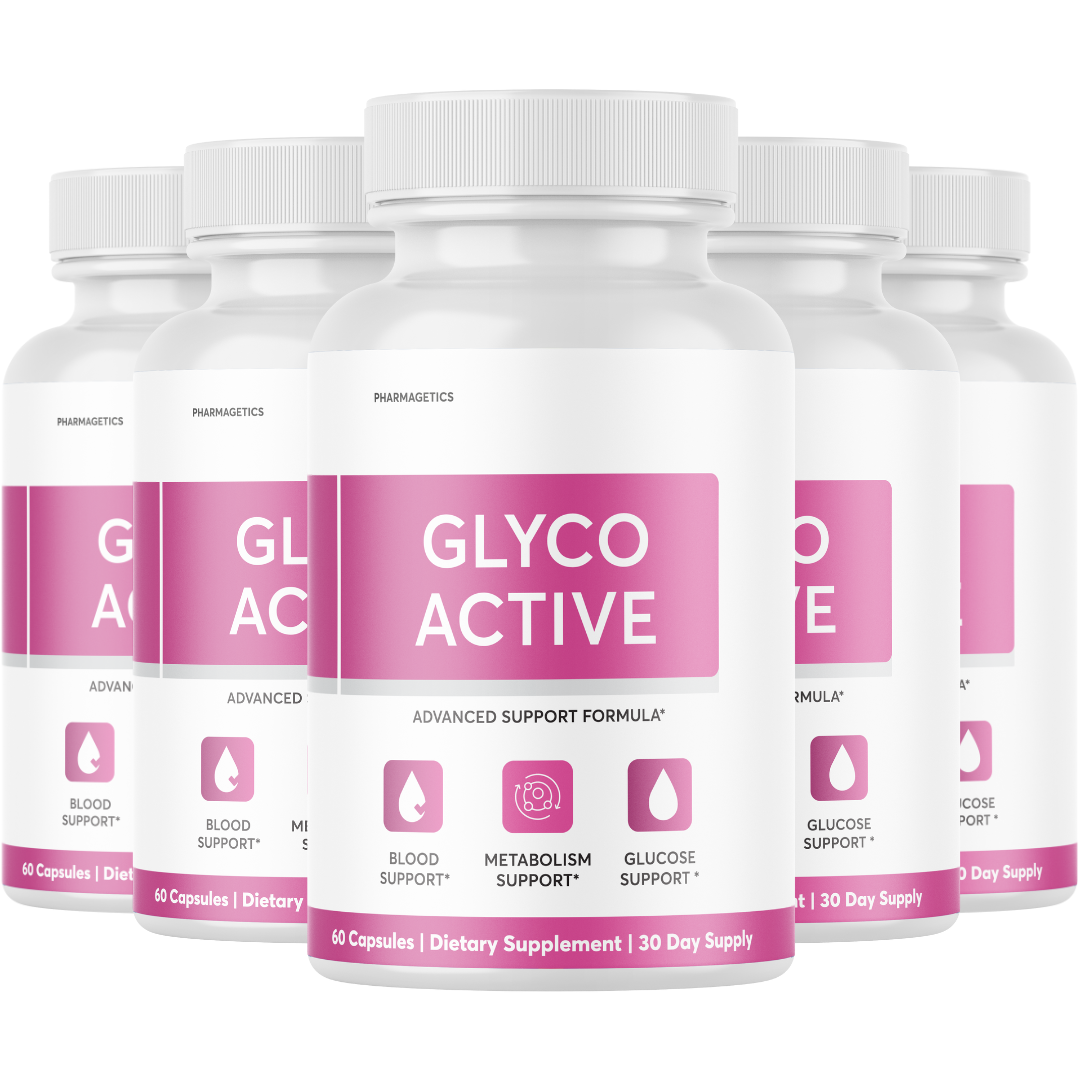 Glyco Active Advanced Blood Aid for Healthy Blood Sugar Levels -5 Bottles