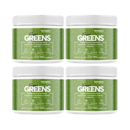 Tonic Greens Supplement Powder - Dietary Supplement 28 Servings 4 Bottles