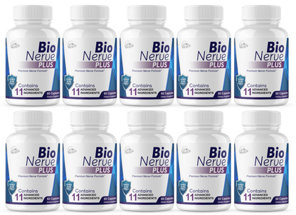 Bio Nerve Plus Premium Nerve Formula - 10 Bottles 600 Capsules