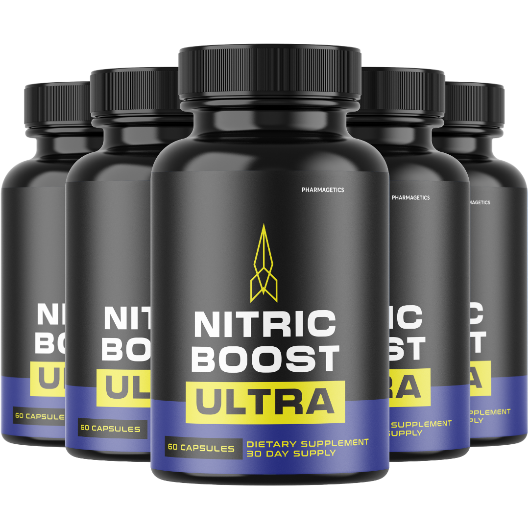 Nitric Boost Ultra For Men ED Organic Charge Supplement - 5 Bottles