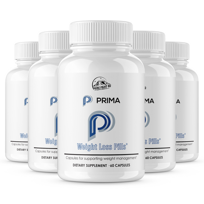 PRIMA Weight Loss Pills - Dietary Supplements 5 Bottles 300 Capsules