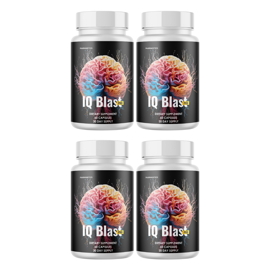 IQ Blast Pro Brain Supplement 4 Bottles 240 Capsules