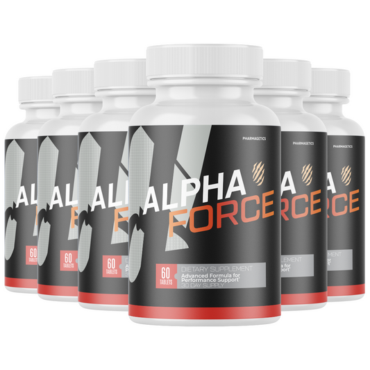 Alpha Force Dietary Supplement For Men ED, AlphaForce Capsules - 6 Bottles