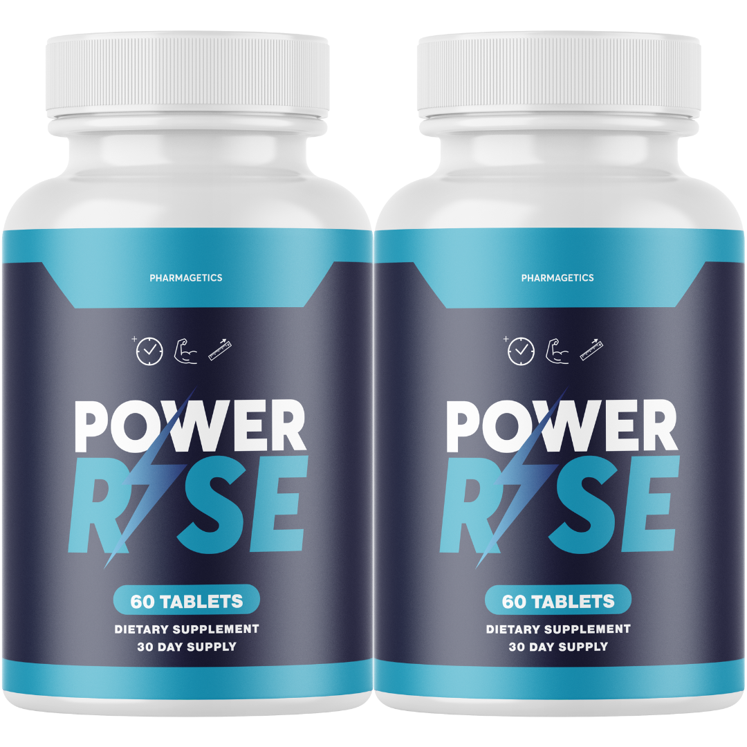 Power Rise Pills, Power Rise for Men, Advanced Male Support - 2 Bottles