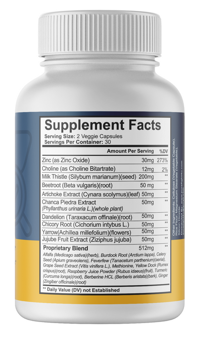 Liver Health RX Formula Supplement Pure Health 3 Bottles 180 Capsules