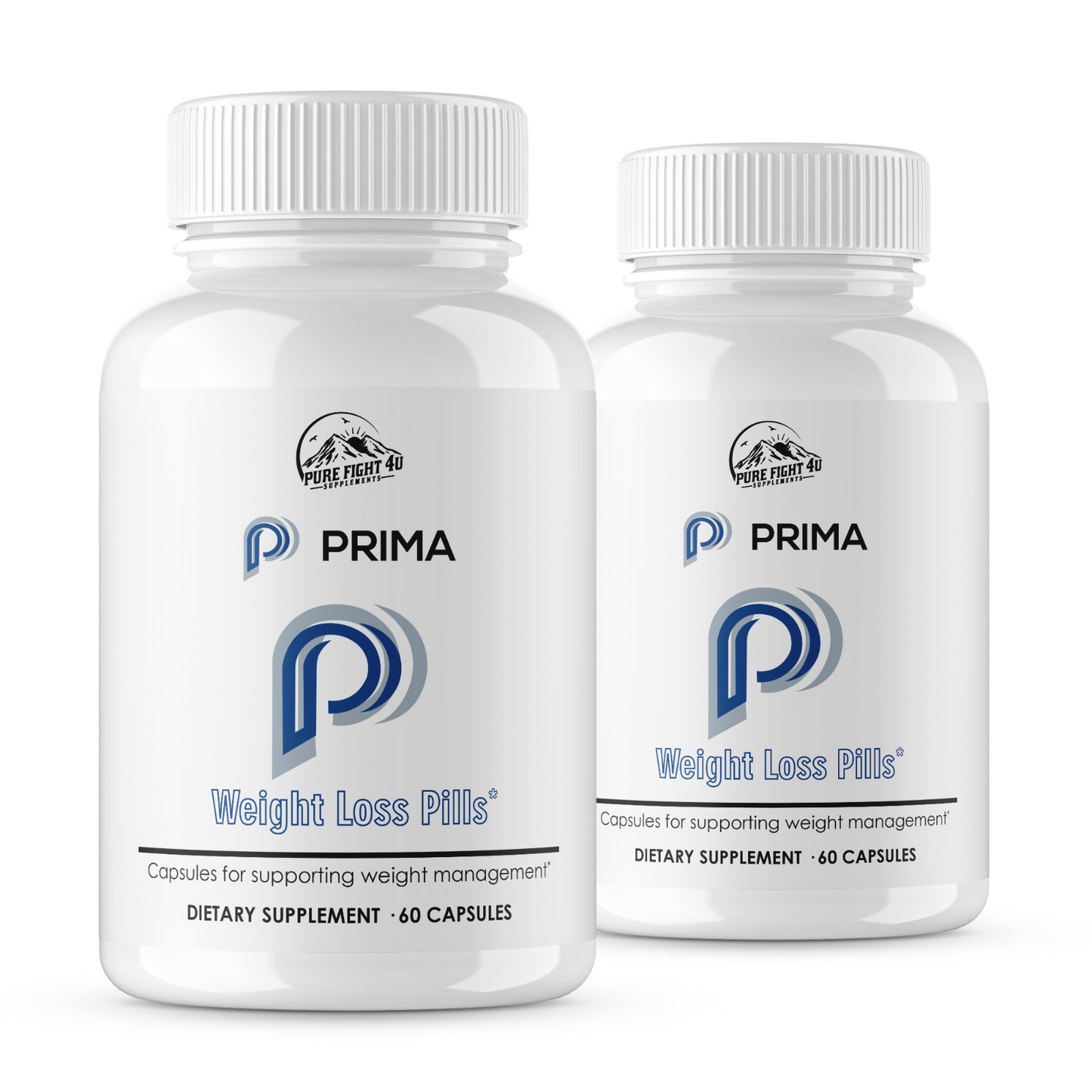 PRIMA Weight Loss Pills - Dietary Supplements 2 Bottles 120 Capsules