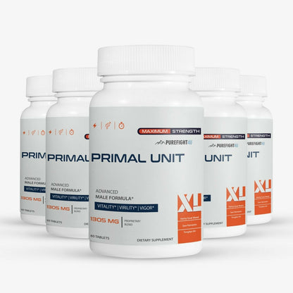 PRIMAL UNIT XL Pills For Men  1305mg - 5 Bottles 300 Capsules