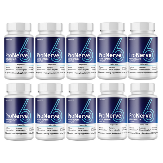 Pro Nerve 6 - Nerve Health  Support 10 Bottles 600 Capsules