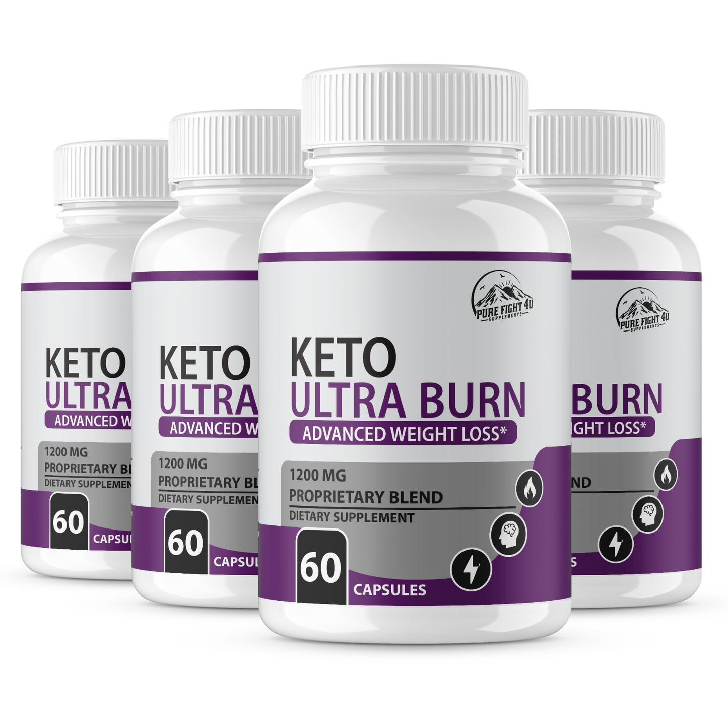 Keto Ultra Burn Advanced Weight Loss 4 Bottles  240 Capsules