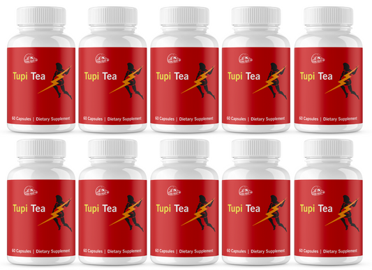 Tupi Tea Dietary Supplement - 10 Bottles 600 Capsules