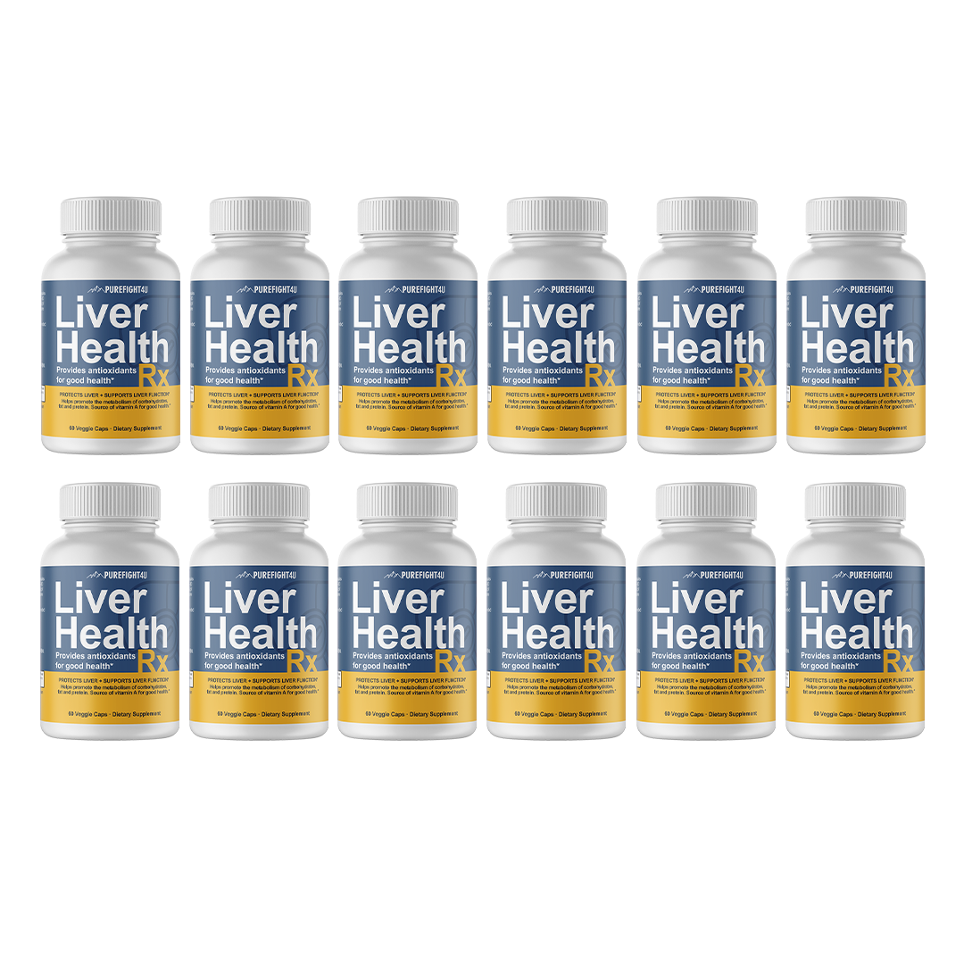 Liver Health RX Formula Supplement Pure Health 12 Bottles 720 Capsules