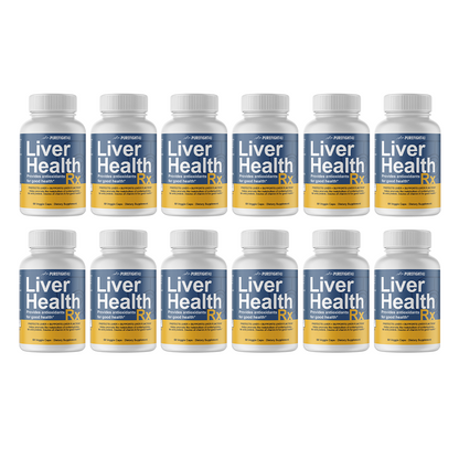 Liver Health RX Formula Supplement Pure Health 12 Bottles 720 Capsules