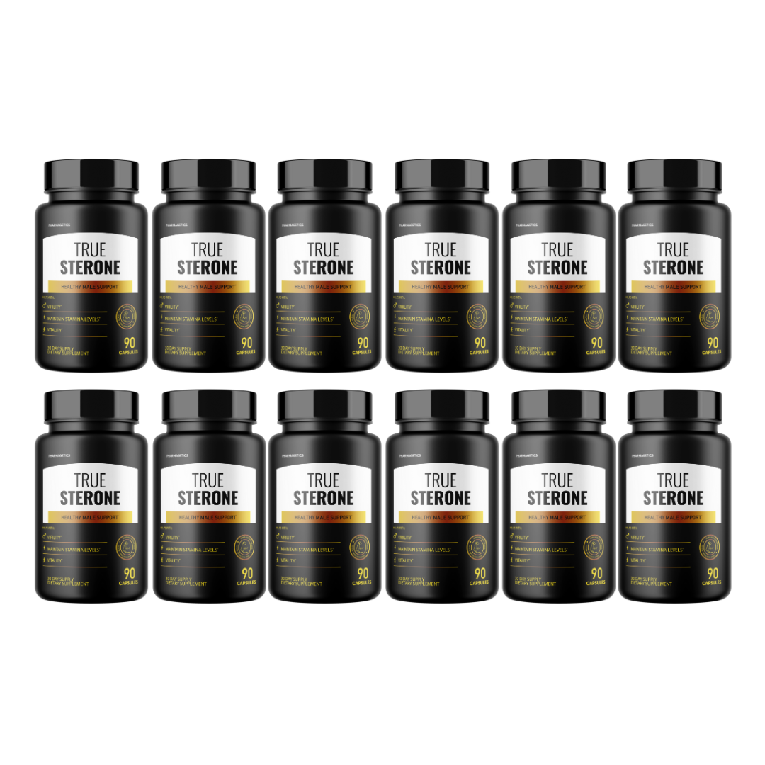 True Sterone Healthy Male Support 12 Bottles 1080 Capsules