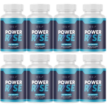 Power Rise Pills, Power Rise for Men, Advanced Male Support - 8 Bottls