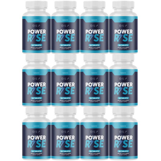 Power Rise Pills, Power Rise for Men, Advanced Male Support - 12 Bottles